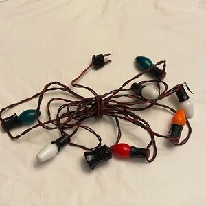 Vintage String of Seven C-7 Christmas Lights by Paramount - works